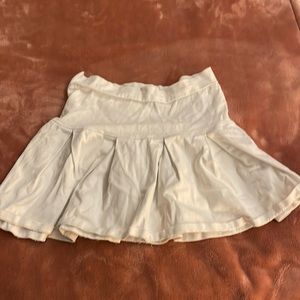 Mini white tennis skirt size small